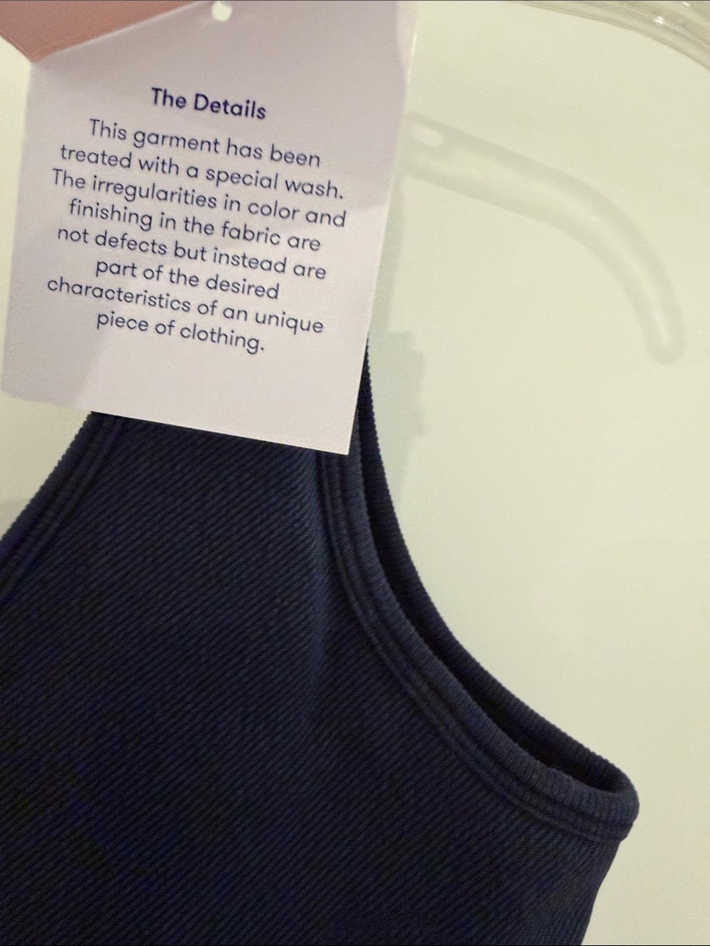 JoyLab Navy Ribbed V‑Neck Sleeveless Romper - Picture 6 of 8
